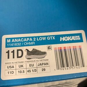 Hoka Anacapa 2 Low GTX in Gray